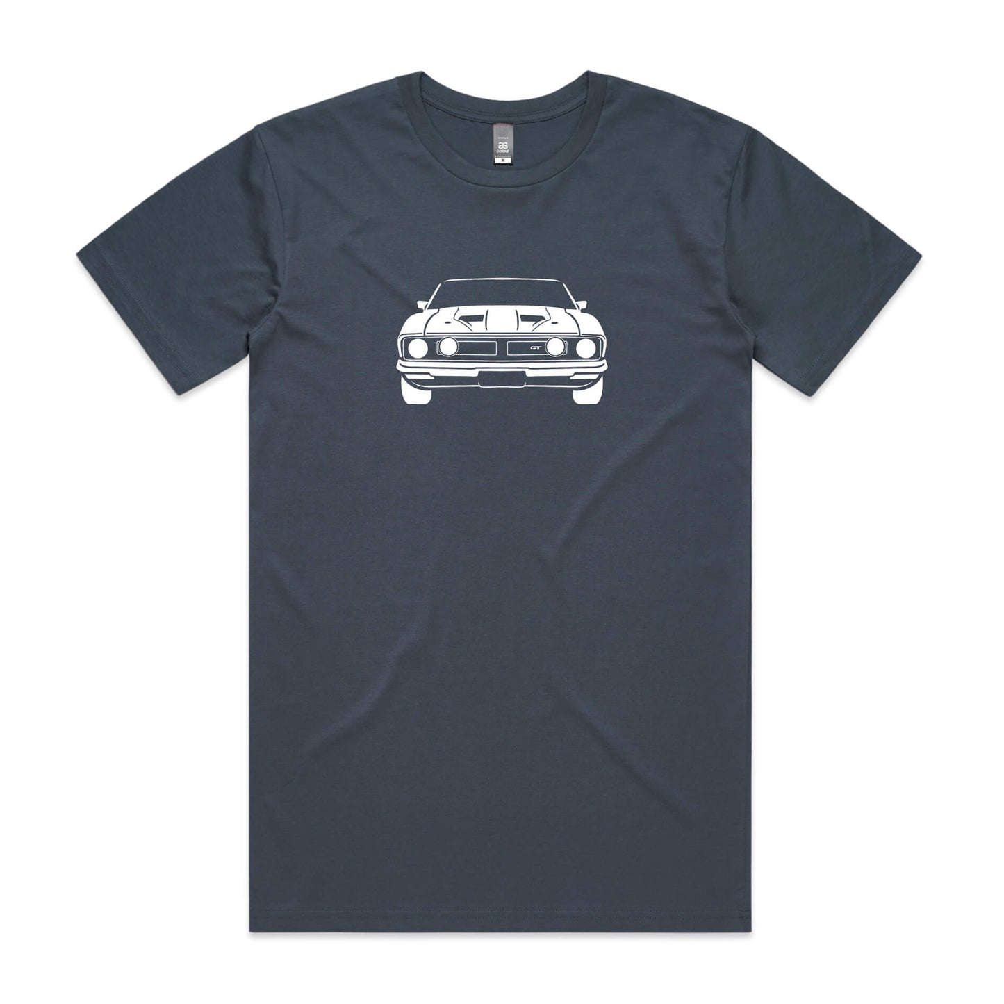 Ford XB Falcon t-shirt in Petrol with a black coupe graphic
