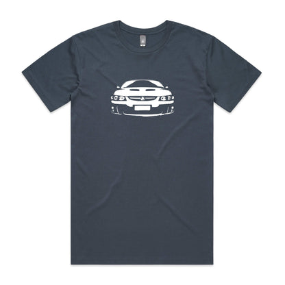 Holden VC8 Monaro t-shirt in Petrol with white Commodore car graphic