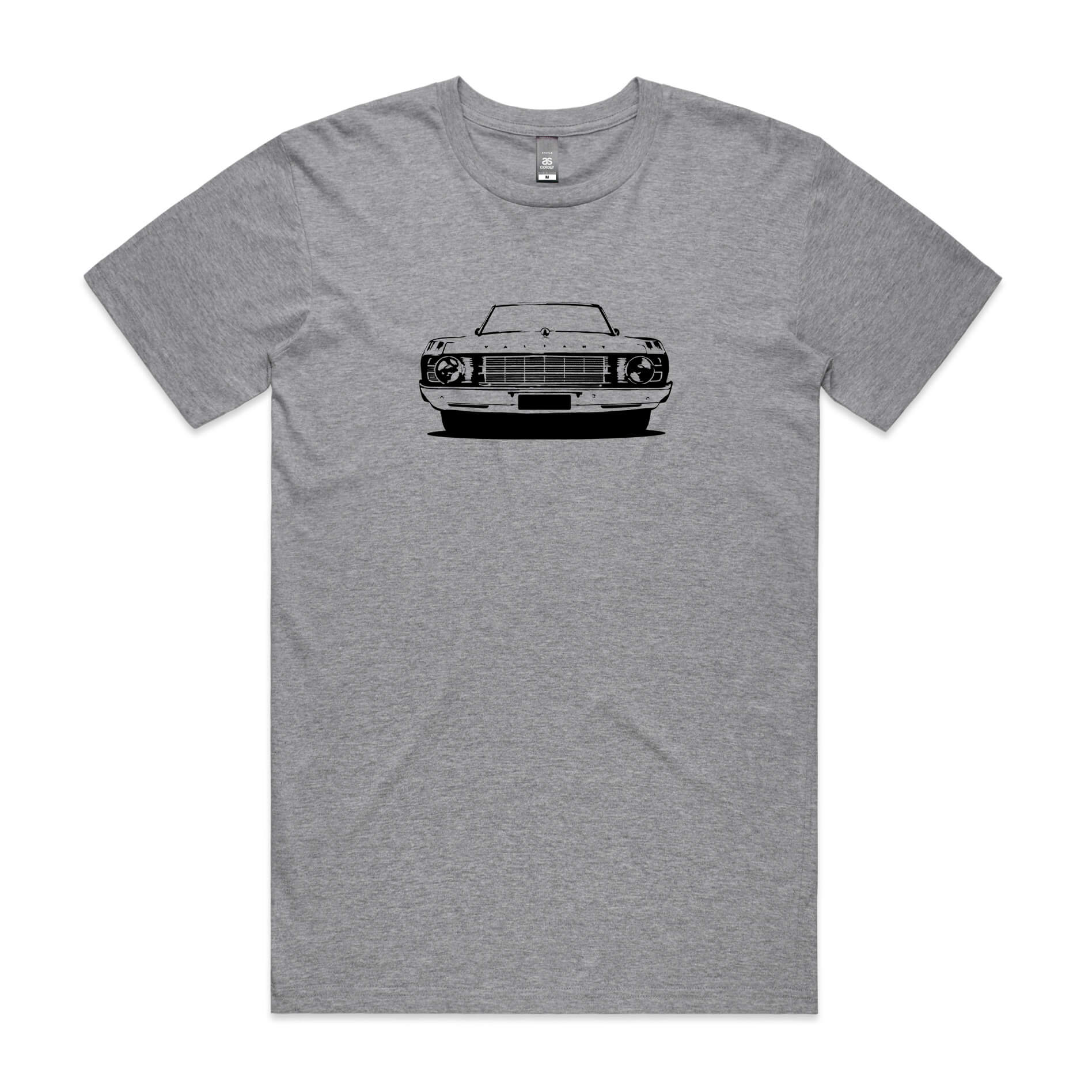 Chrysler Valiant VF t-shirt in grey with black car graphic