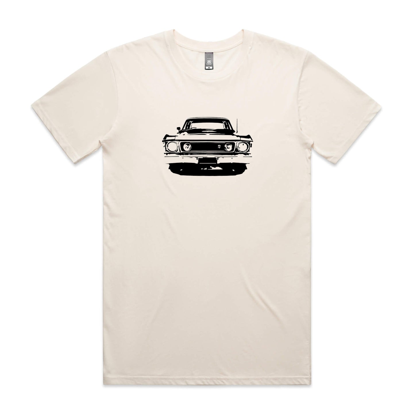 Ford XW Falcon t-shirt in beige with black GT car graphic