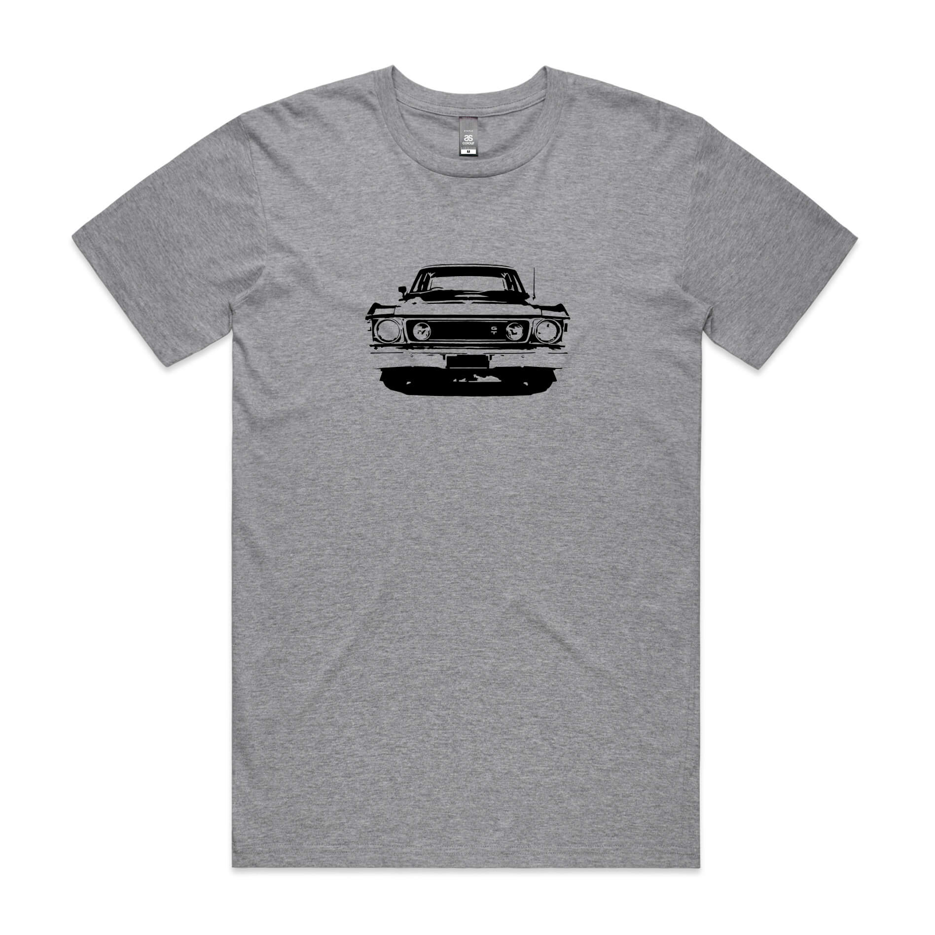 Ford XW Falcon t-shirt in grey with black GT car graphic