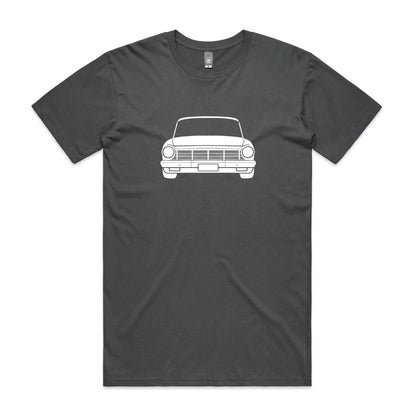 Holden EH t-shirt in charcoal with white classic car graphic