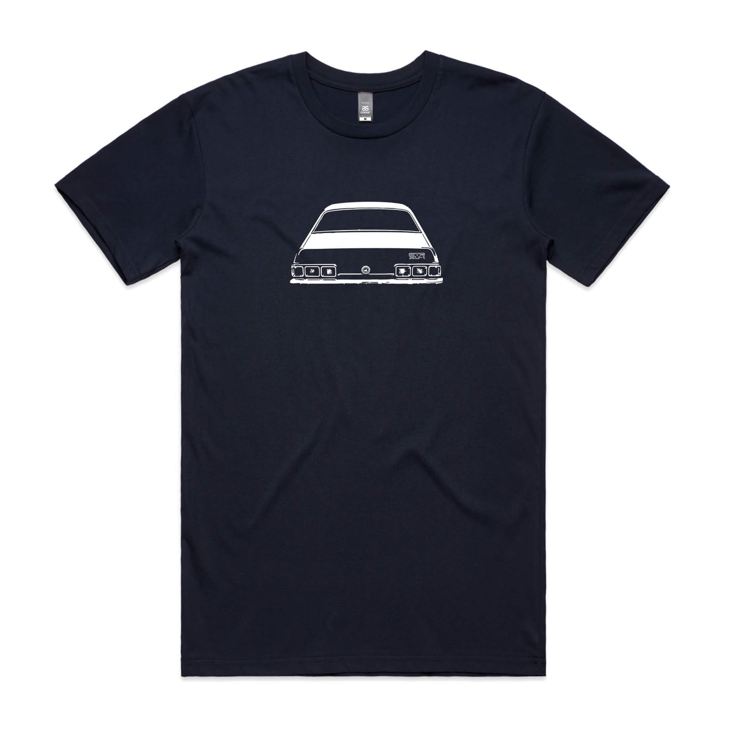 Holden LJ Torana t-shirt in navy blue with a white graphic of the GTR XU1 car