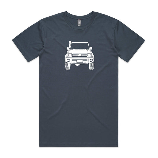 Toyota LandCruiser 70 t-shirt in petrol blue