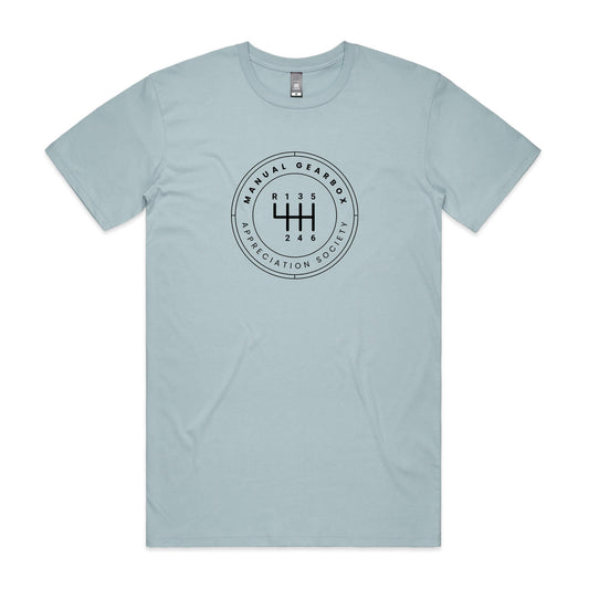 Manual gearbox t-shirt in light blue