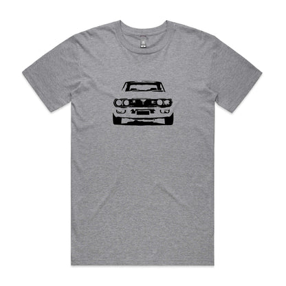 Mazda RX4 t-shirt in grey with black rotary engine car graphic