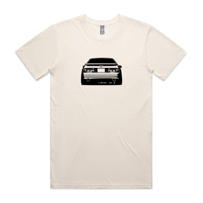 Mazda RX7 FC t-shirt in beige with a black car graphic