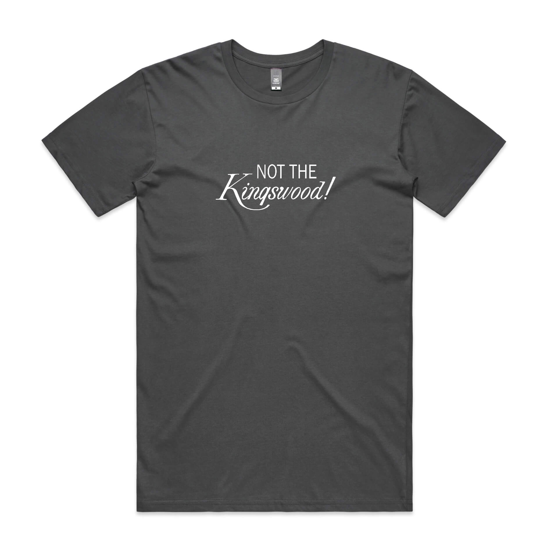 Not the Kingswood t-shirt in charcoal grey